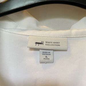 J. Jill White Shirt Collection Button Down Blouse
